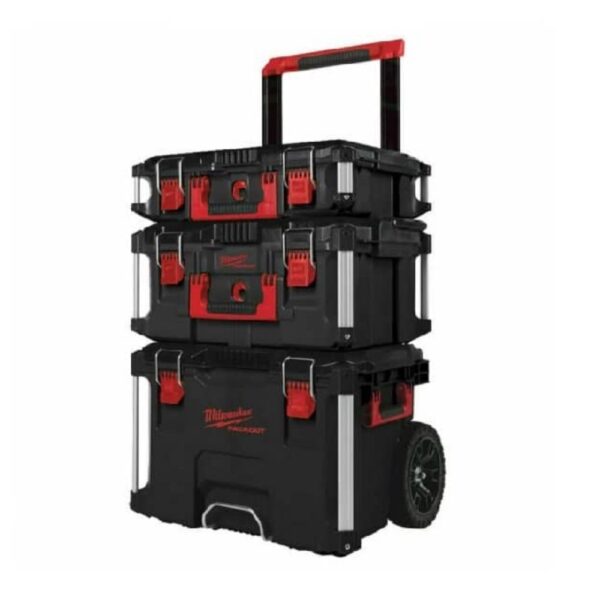 CONJUNTO PACKOUT™ MILWAUKEE 3 Piezas - Sistema Modular de Almacenamiento Profesional