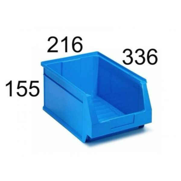 GAVETA APILABLE TAYG Nº 54 AZUL 336x216x155 mm | Polipropileno Resistente | Ideal para Almacenaje ProfesionalNO ALIMENTARIO - Imagen 2