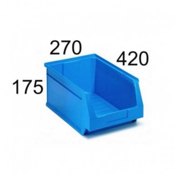GAVETA APILABLE TAYG Nº 56 AZUL 420x270x175 mm | Polipropileno Resistente | Ideal para Almacenaje Profesional NO ALIMENTARIO - Imagen 2
