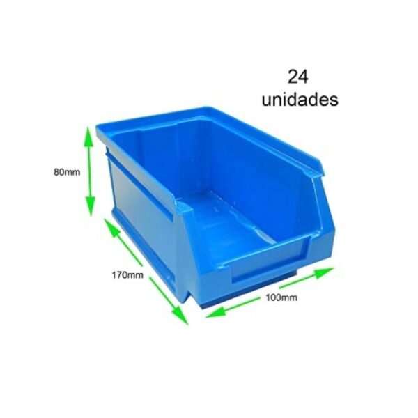 GAVETA APILABLE TAYG Nº 51 AZUL 170x100x80 mm | Polipropileno Resistente | Ideal para Almacenaje Profesional NO ALIMENTARIO - Imagen 2