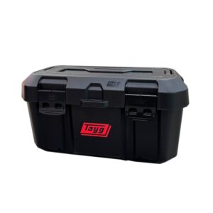 CAJA HERRAMIENTAS PLASTICO TAYG Nº 46 NEGRA - Cierres Metálicos | 499x279x254mm | Con Bandeja Interior